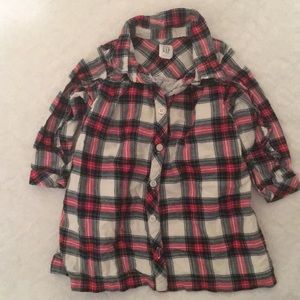 Baby Gap plaid holiday dress. Size 18-24 months
